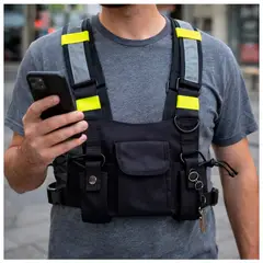 IRM - Chaleco Pechera Porta Radio Chaleco Radio reflectante