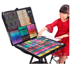 GENERICO - 258 Piezas Para Niños Kit Set De Dibujo Portátil escolar