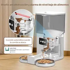 AIZO - Comedero Smart Cuenco Doble Wifi Temporizador 6L
