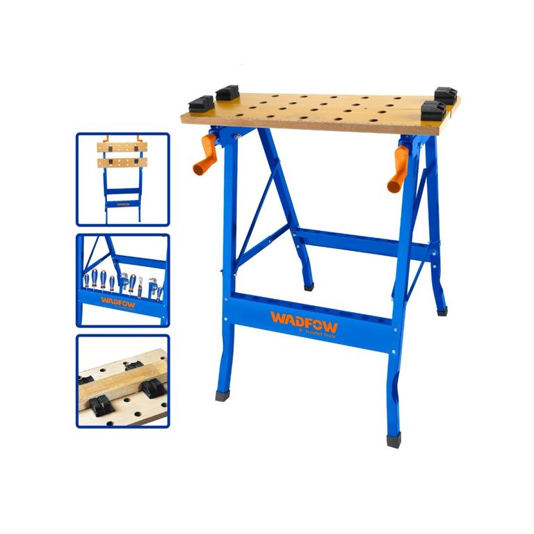 Banco De Trabajo Plegable 100 Kg 60x63x75 Cm Wwe1525