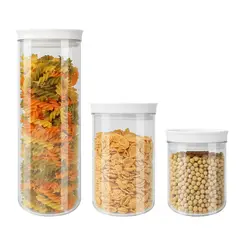 DANNY HOME - Set 3 Contenedores Hermeticos Redondas Para Cocina