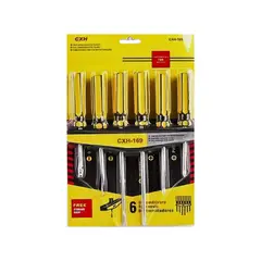 GENERICO - Juego De 6 Destornilladores Cxh + Rack