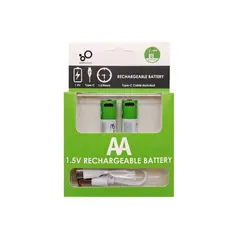 GENERICO - Pilas Recargable USB AA