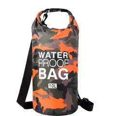 GENERICO - Bolso Seco Impermeable Mochila Camping 10 Litros Naranja