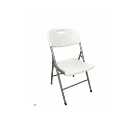 GENERICO - Silla Plegable Blanca 45x48x83 Cm