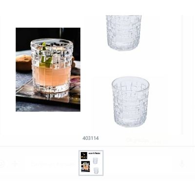 Generico Vaso Vidrio Para Bebidas 6 Piezas