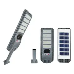 IRM - Foco Solar Led 500w Lampara Exterior Alumbrado Patio Fachada 410mm Con Soporte Todo FIGOIMPORT