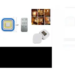 GENERICO - Foco Cuadrado Pegable Más Control Iluminación Hogar