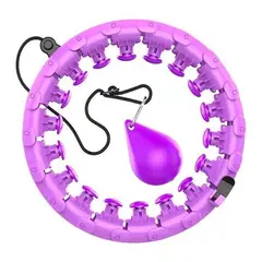 GENERICO - Aro Smart Hula Hoop con Masajeador Ajustable Hasta 120cm