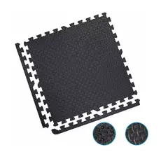 GENERICO - Pack X 4 Tatami Alfombra Encastrable 60x60x1.2cm Goma Eva NEGRO