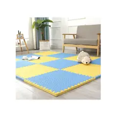 GENERICO - Pack X 4 Tatami Alfombra Encastrable 60x60x1.2cm Goma Eva Amarillo