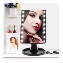 LISM - Espejo 16 Luz Led Tactil Maquillaje Usb Portatil Giratorio 262018