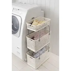 LIKE-IT - Canasto de Lavandería 40 Lts. - Organizador Multiuso con Asa Integrada. Fabricado en Japón.