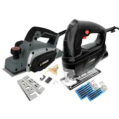 LERNEN - Pack Sierra Caladora 3000 Rpm + Cepillo Para Carpintería