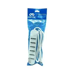 MACROTEL - Alargador Zapatilla Electrica 6 Posiciones 1,5m