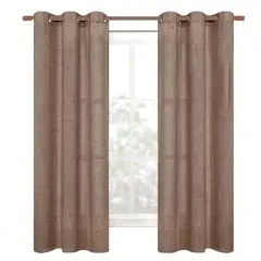 CASATUA - Cortina Semi Blackout x2 135x220 Termica Doble Cara - Cafe