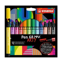 STABILO - 12 Colores Marcadores Rotulador Lapices Pen 68 Max