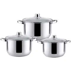 HAUSROLAND - Batería 6 piezas acero inoxidable Dresden