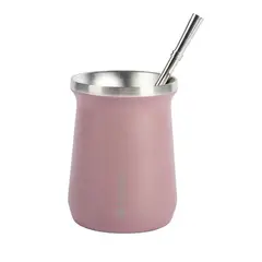 LHOTSE - Mate Acero Inoxidable con Bombilla - Lila