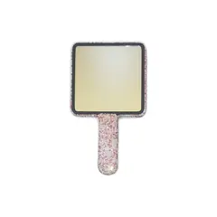 GENERICO - Espejo De Tocador Cosmetiquero De Cristales -Rosa