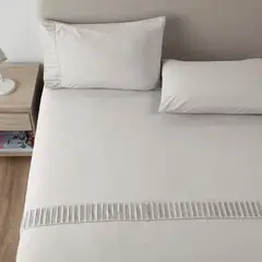 CASATUA - Sabanas Hotel Ultra Suave - Gris - 2 Plazas