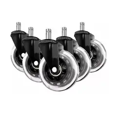 GENERICO - Set 5 Universales Ruedas Para Silla Escritorio Tipo Roller