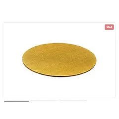 GENERICO - Base De Madera 25cm10in Redonda Dorada Reposteria