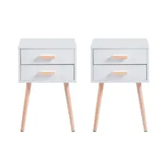 KLIK - Pack de 2 Veladores Eames Doble Blanco