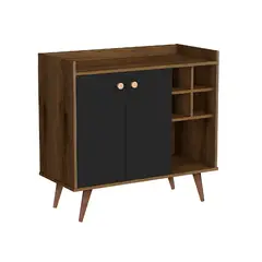 BE DESIGN - ARRIMO BAR 2 PUERTAS BE CANELA NEGRO