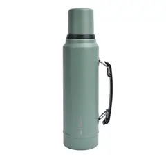 LHOTSE - Termo Liquido Acero Inoxidable Classic 1,3 lts White - Verde