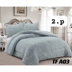 GENERICO - Cobertor de invierno Texturizado con CHIPORRO 2 Plazas Gris