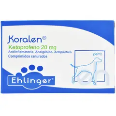 EHLINGER - Koralen ketoprofeno 20 mg 10 comprimidos vcto 04/26