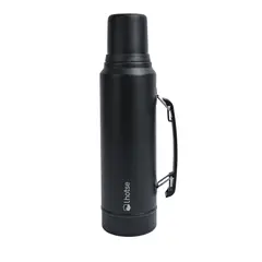 LHOTSE - Termo Liquido Acero Inoxidable Classic 1,3 lts White - Negro