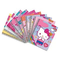 PROARTE - Pack 10 Cuadernos Hello Kitty Universitarios Cuadriculados