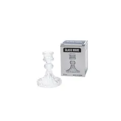 HOMEWELL - Porta vela vidrio 8*10.5cm