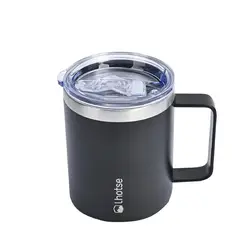 LHOTSE - Taza Térmica Insulada Camping 350ml - Negro