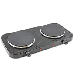 GENERICO - Cocinilla eléctrica de 2 platos portátil
