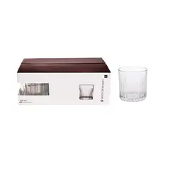 HOMEWELL - Set 6 Vasos Whisky Vidrio Transparente 300Ml