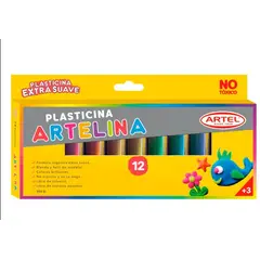 GENERICO - Plastilina Artelina 12 Unidades Artel