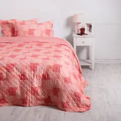 MASHINI - Quilt 2 Plazas Cosido Patchwork Virgo