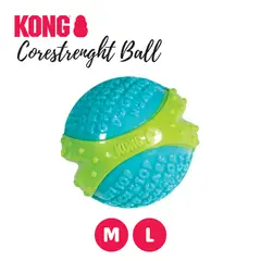 KONG - Corestrength Pelota Con Textura Talla M 6cm Color VerdeAzul