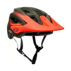 FOX - Casco Bicicleta Speedframe Pro Fade VerdeNaranjo Talla M 55-59