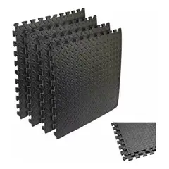 GENERICO - Pack X 4 Tatami Alfombra Encastrable 60x60x1.2cm Goma Eva.