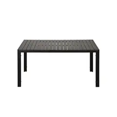 MUEBLES SUR - Mesa Exterior Happy Negra 150cm