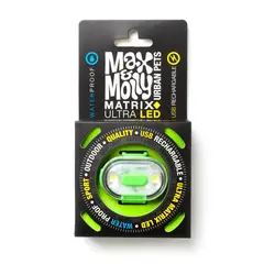 MAX & MOLLY - Luz Led Collar Perro Ultra Matrix Verde Max and Molly