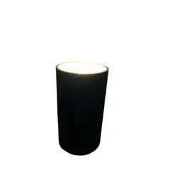 GENERICO - Foco Sobrepuesto Gu10 Muro - Techo Cilindro Negro 220v