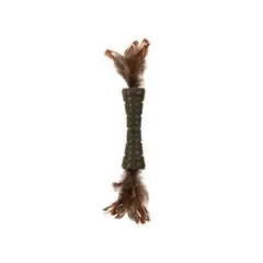 GIGWI - Juguete para gatos Johnny Stick Plumas Dobles Café