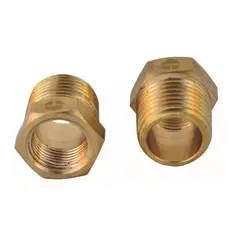 TAUMM - Pack 2 Bushing - Niple Laton 1l2 He X 3l8 Hi -