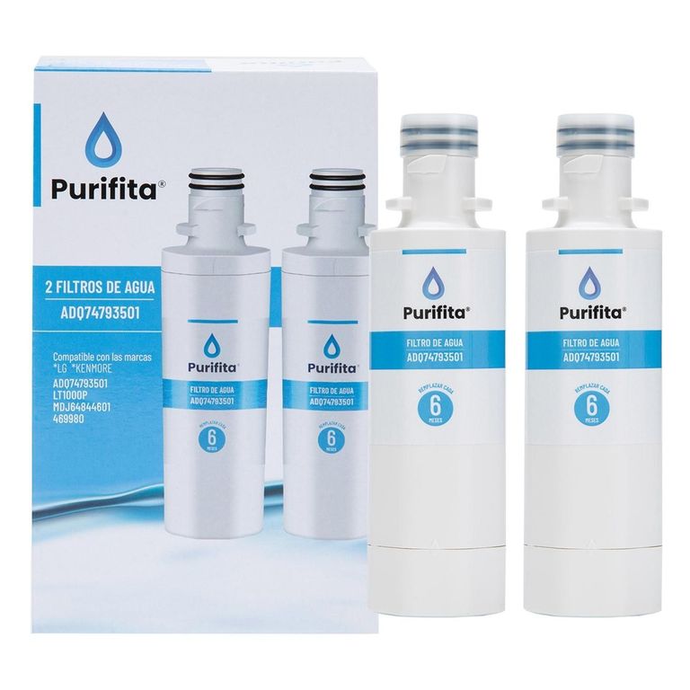 Filtro de Agua para Refrigerador LG Purifita ADQ74793501 x 2