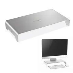LINKON - Base Soporte Monitor Organizador Escritorio Aluminio